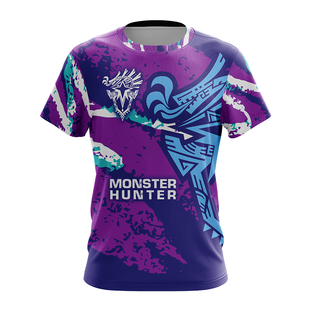 Monster Hunter World Iceborne - Logo Unisex 3D T-shirt   