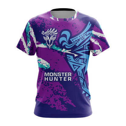 Monster Hunter World Iceborne - Logo Unisex 3D T-shirt   