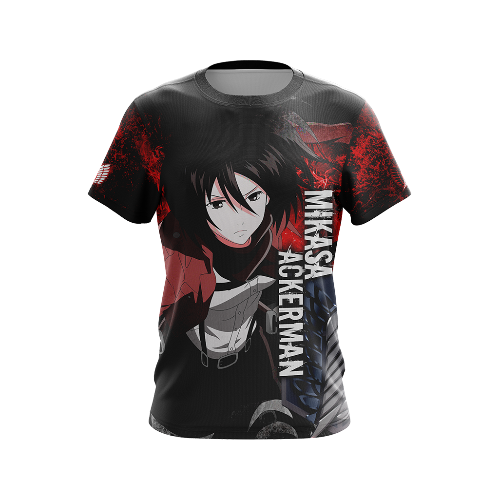 Attack on Titan - Mikasa Ackerman New Unisex 3D T-shirt   