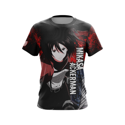 Attack on Titan - Mikasa Ackerman New Unisex 3D T-shirt   