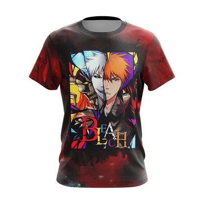 Bleach Kurosaki Ichigo Unisex 3D T-shirt Zip Hoodie Pullover Hoodie   