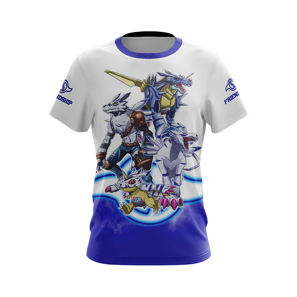 Digimon Gabumon Evolution Unisex 3D T-shirt