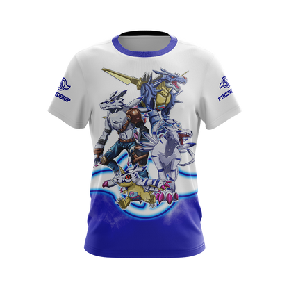 Digimon Gabumon Evolution Unisex 3D T-shirt