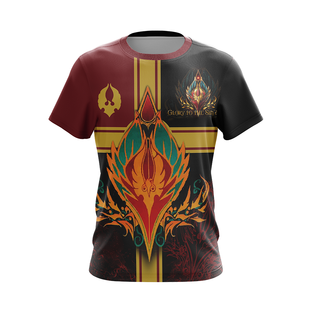 Warcraft Crest Of Sin'Dorei Style Unisex 3D T-shirt   