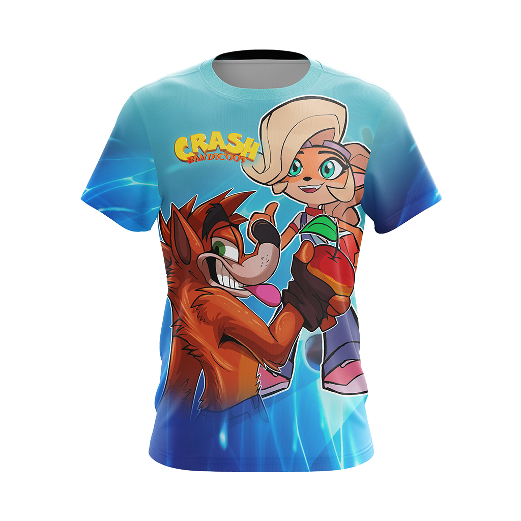 Crash Bandicoot - Crash and Coco Unisex 3D T-shirt   