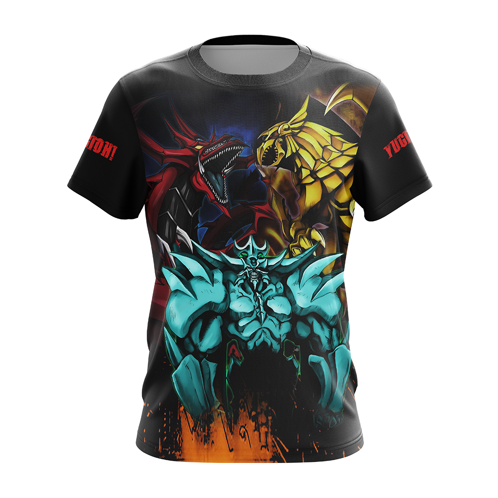 Yu-Gi-Oh! Egyptian Gods Dragons Unisex 3D T-shirt Zip Hoodie   