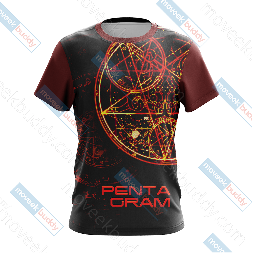 Doom 3 - Pentagram Unisex 3D T-shirt   