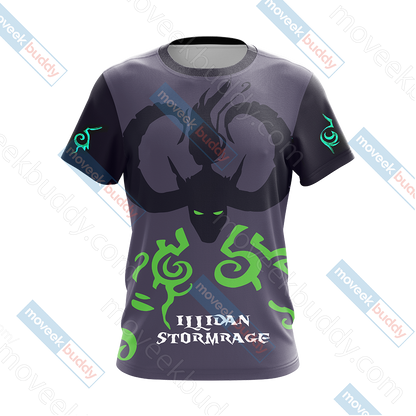 World Of Warcraft - Illidan Stormrage Unisex 3D T-shirt   