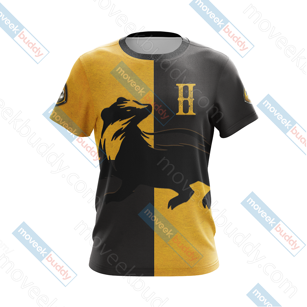 Hufflepuff Badgers Harry Potter New Look Unisex 3D T-shirt   
