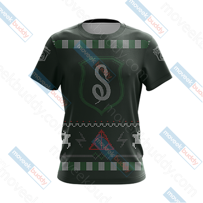 Harry Potter - Cunning Like A Slytherin Winter Style Unisex 3D T-shirt   