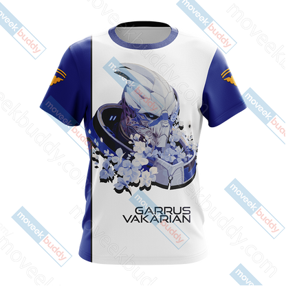 Mass Effect - Garrus Vakarian Unisex 3D T-shirt   
