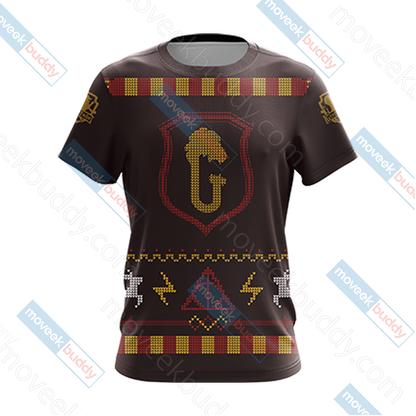 Harry Potter - Brave Like A Gryffindor Winter Style Unisex 3D T-shirt   