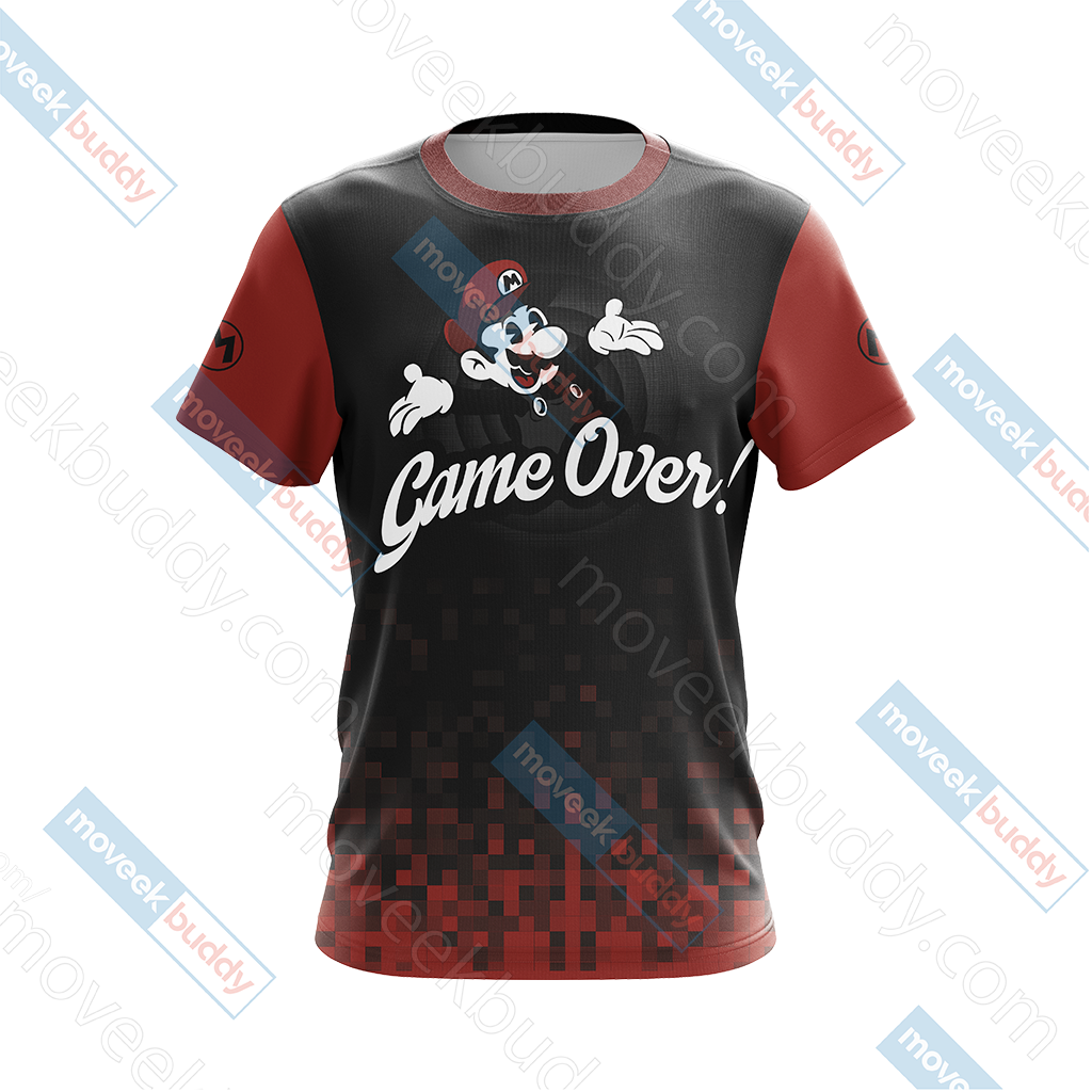 Mario Game Over Unisex 3D T-shirt   