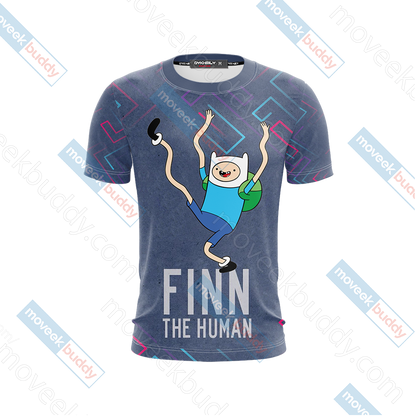 Adventure Time - Finn The Human Unisex 3D T-shirt   