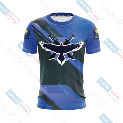 Halo - Blue Team New Unisex 3D T-shirt   