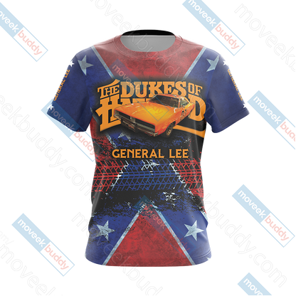 The Dukes Of Hazzard General Lee Unisex 3D T-shirt   
