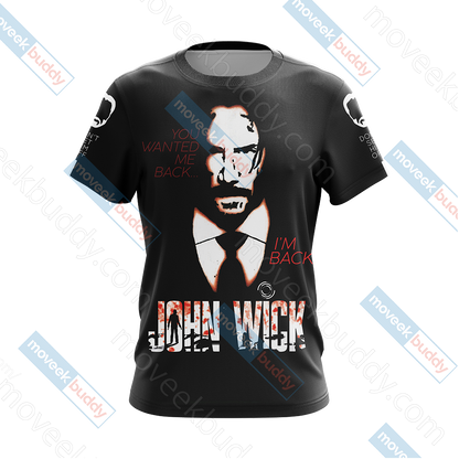 John Wick New Unisex 3D T-shirt   