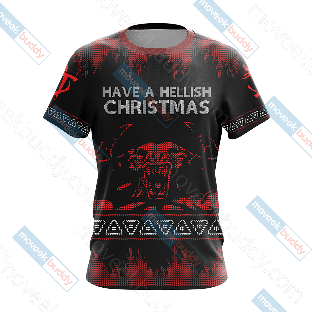 Doom Knitting Style Unisex 3D T-shirt   