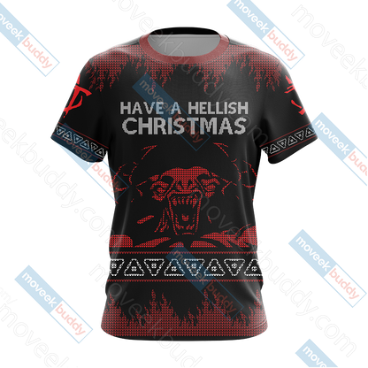 Doom Knitting Style Unisex 3D T-shirt   