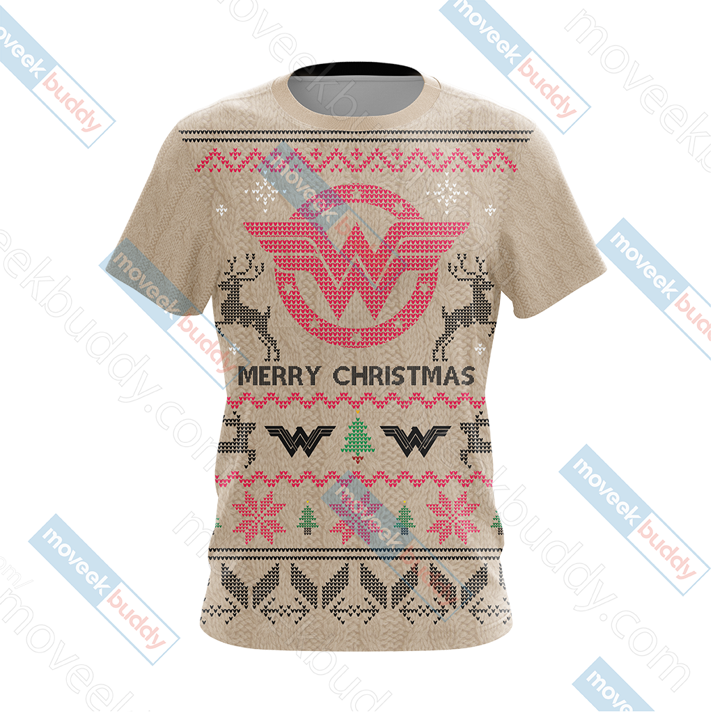 Wonderwoman Knitting Style Unisex 3D T-shirt   