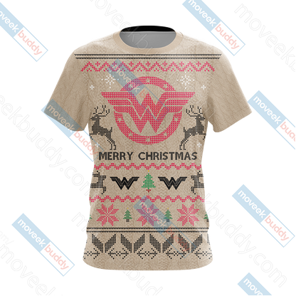 Wonderwoman Knitting Style Unisex 3D T-shirt   