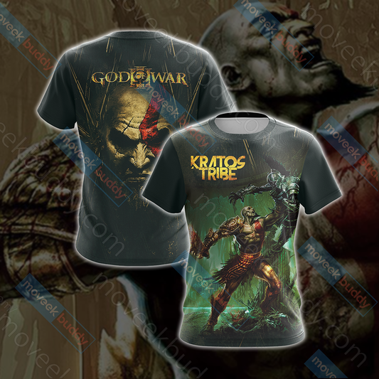 God Of War 3 Kratos Unisex 3D T-shirt   