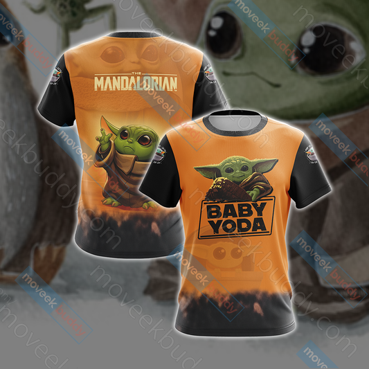 Star Wars The Mandalorian Baby Yoda Unisex 3D T-shirt   