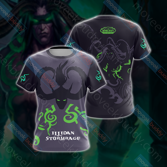 World Of Warcraft - Illidan Stormrage Unisex 3D T-shirt   