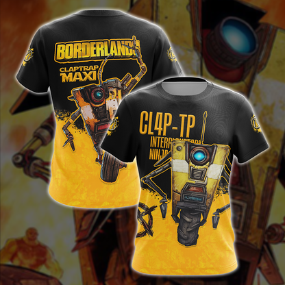 Borderlands 3 Claptrap Maxi Unisex 3D T-shirt T-shirt S