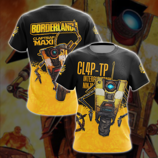 Borderlands 3 Claptrap Maxi Unisex 3D T-shirt T-shirt S