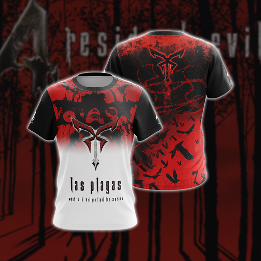 Resident Evil - Las Plagas Unisex 3D T-shirt   