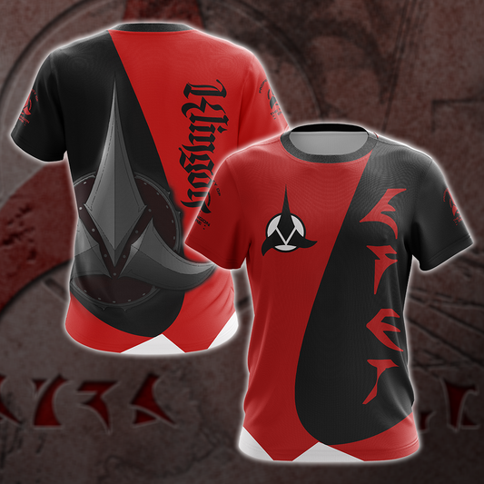 Star Trek - Klingon Empire Flag Unisex 3D T-shirt   