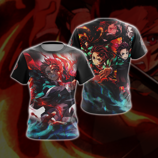 Demon Slayer Kamado Tanjiro Unisex 3D T-shirt Zip Hoodie Pullover Hoodie T-shirt S 