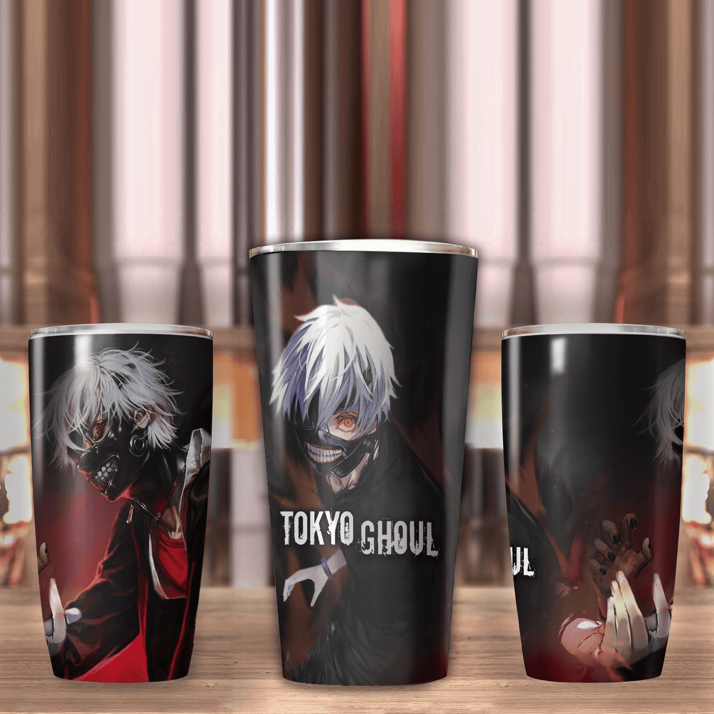 Tokyo Ghoul Anime Manga Insulated Stainless Steel Tumbler 20oz / 30oz   