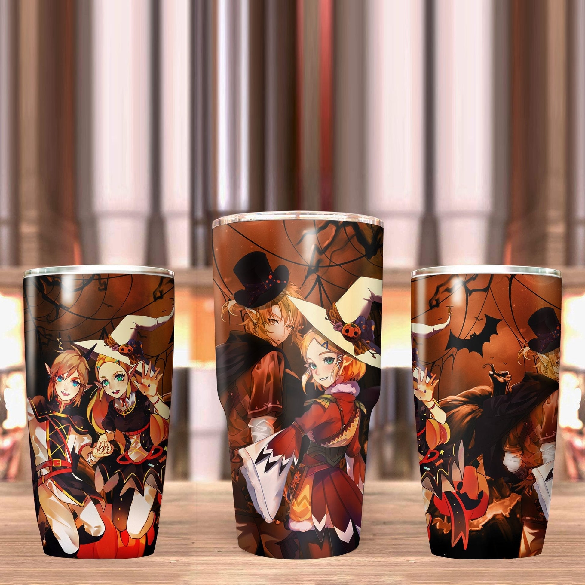 The Legend of Zelda Link & Zelda Halloween Tumbler   
