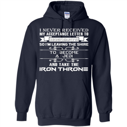I Never Received My Acceptance Letter To Hogwarts T-shirt Navy S 