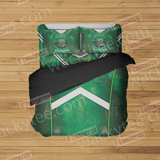 Hogwarts Harry Potter - Slytherin House New Version Bed Set   