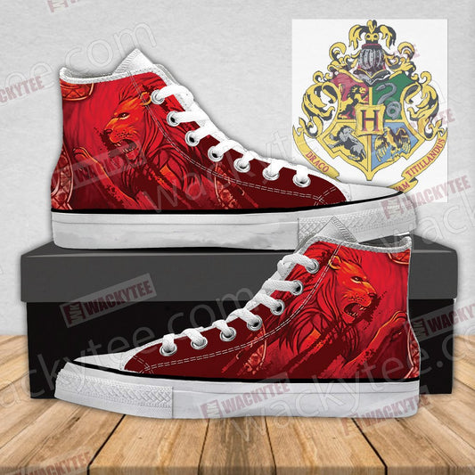 Harry Potter - Brave Like A Gryffindor Wacky Style High Top Shoes SIZE 29