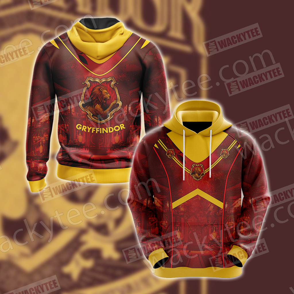 Hogwarts Harry Potter - Gryffindor House New Version Unisex 3D T-shirt Hoodie S 