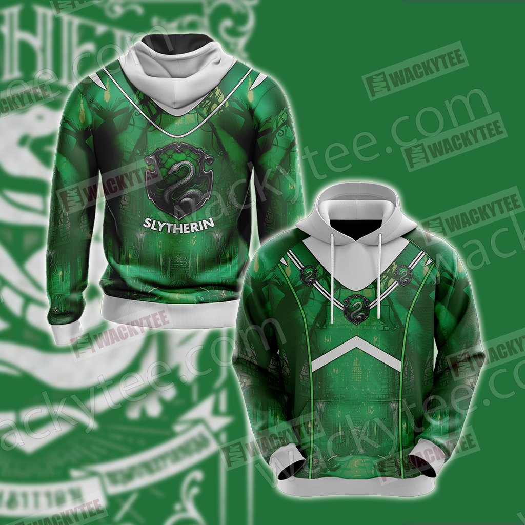 Hogwarts Harry Potter - Slytherin House New Version Unisex 3D T-shirt Hoodie S 