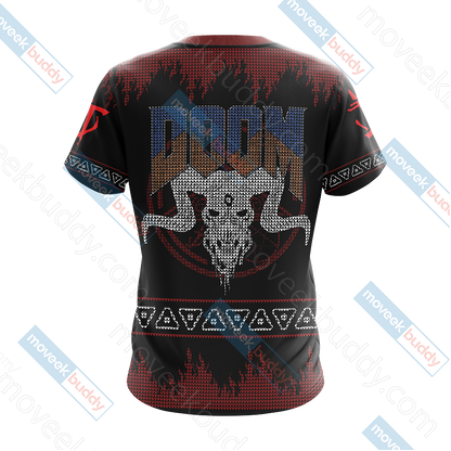 Doom Knitting Style Unisex 3D T-shirt   