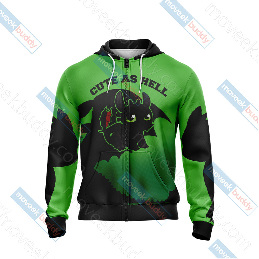 How To Train Your Dragon - Toothless Unisex 3D T-shirt   