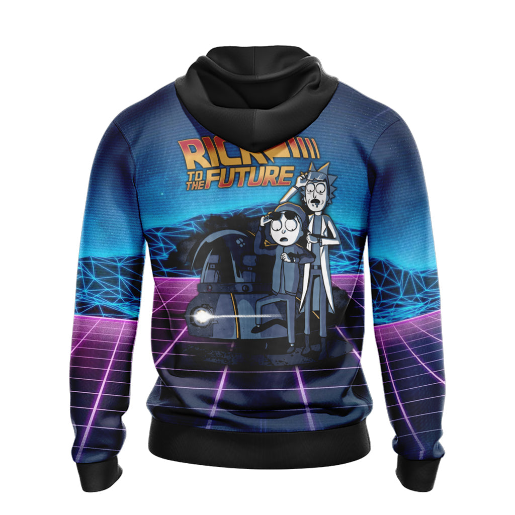 Back To The Future x Rick and Morty Unisex 3D T-shirt   