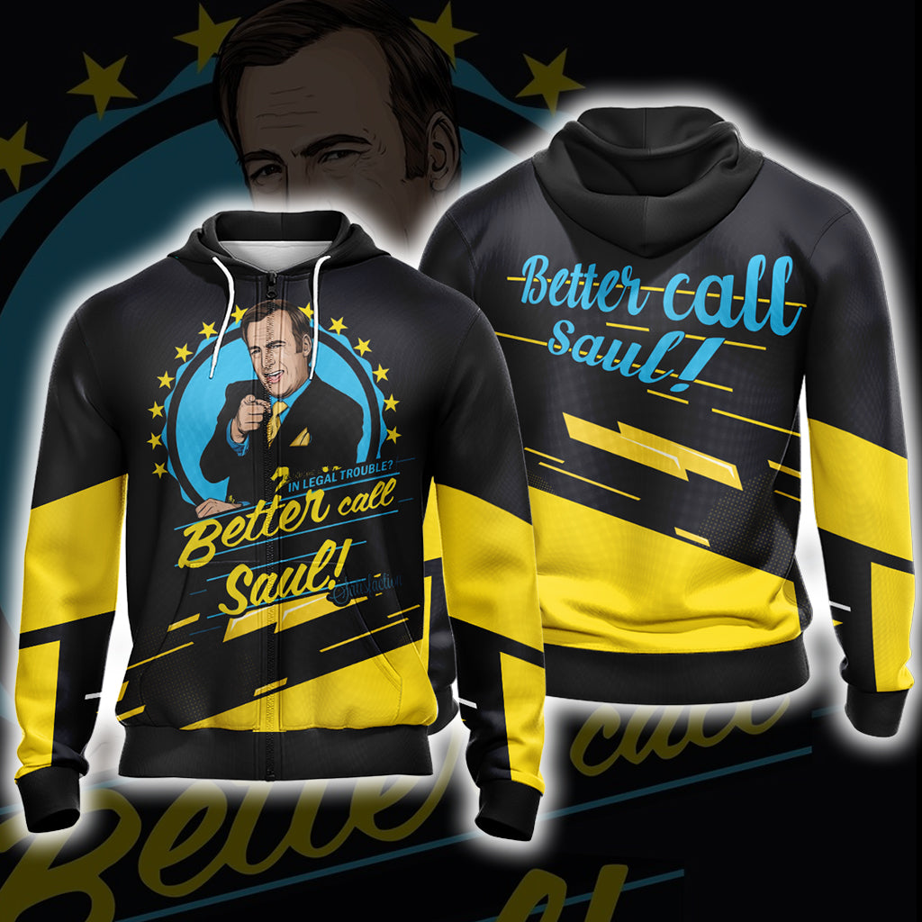 Better Call Saul (TV series) Unisex 3D T-shirt Zip Hoodie XS 