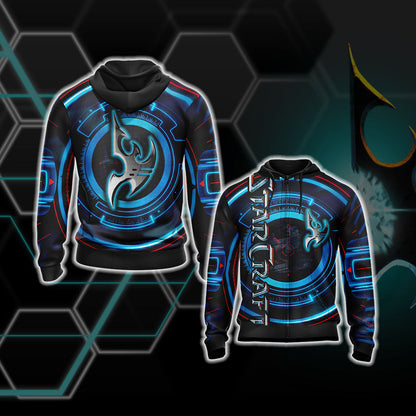 StarCraft Protoss Unisex 3D T-shirt Zip Hoodie XS 