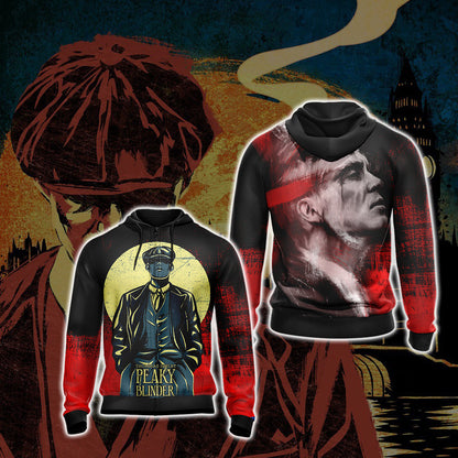 Peaky Blinders Unisex 3D T-shirt Zip Hoodie XS 