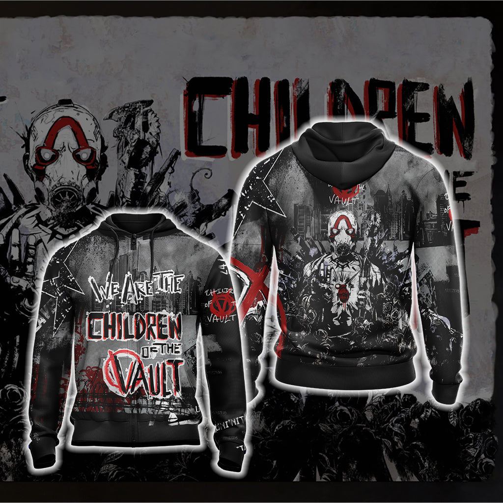 Borderlands - Children Of The Vault Unisex 3D T-shirt Zip Hoodie XS 
