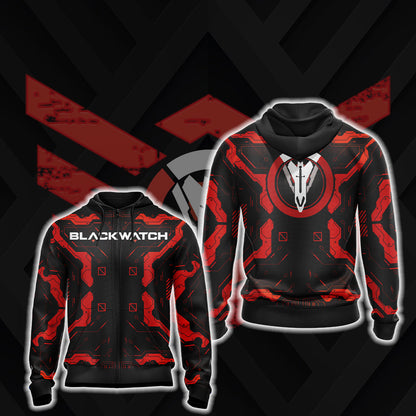 Overwatch - Blackwatch New Style Unisex 3D T-shirt Zip Hoodie XS 