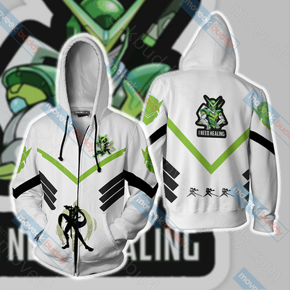 Overwatch - Genji Symbol Unisex 3D T-shirt Zip Hoodie XS 