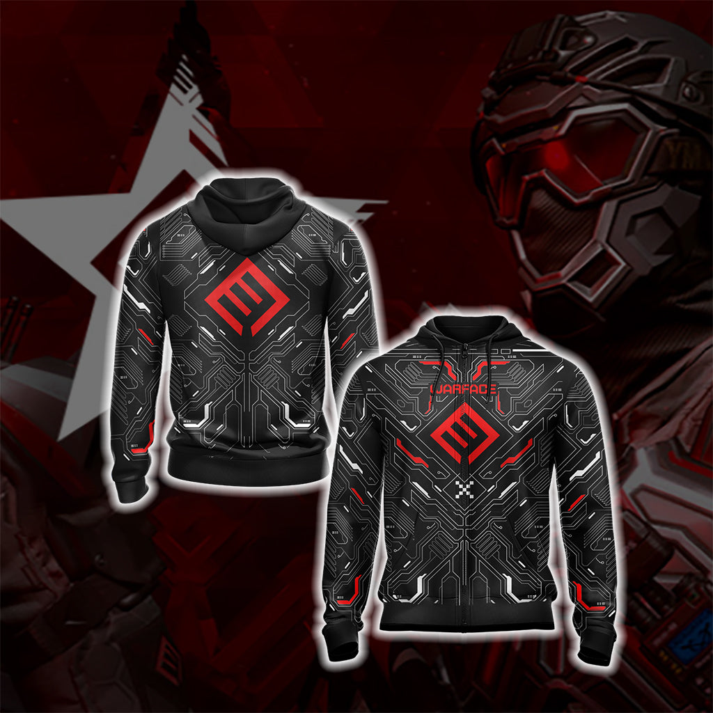 Warface Blackwood Logo Unisex 3D T-shirt Zip Hoodie XS 